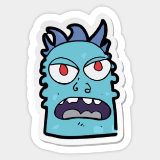 Cool Angry Sticker Sticker